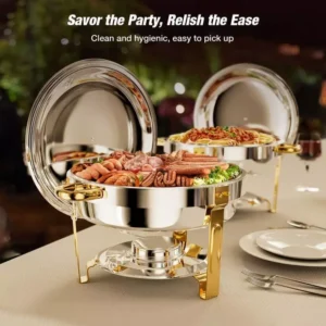 5L Round Chafing Dish Food Warmer