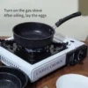 HOMEACE Flat Bottom Frying Pan