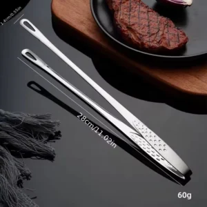 sg-11134201-7renk-m8lr03rgg5eh62.webp Stainless Steel BBQ Kitchen Tongs L28cm W1.4cm
